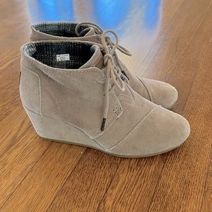 TOMS wedge bootie